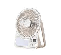 Usb Rechargeable Human Body Induction Light Fan with 5 Speed Settings for Dorm Desk Bedroom Camping Desk Fan with Light