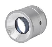 USB Rechargeable Jewelry Loupe Magnifier, 10X Loupe with Dual LED Light Measurement Scale Portable Monocular Magnifying Glass with Light for Gemstone Stamp Watch Inspection