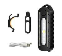 USB Rechargeable LED Shoulder Light with Clip, Red Blue Flashing Safety Lamp for Night Walking Cycling Running Backpack, Portable Chest Back Beacon