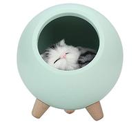 USB Rechargeable Night Light Cat House Lamp Cute Kitty Little pet House Atmosphere Cat Light Room Decor for Women Teen Girls(2#)