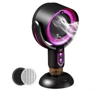 USB Rechargeable Portable Kitchen Range Hood Fan with Two-Speed Settings and Removable Filter for Efficient Smoke and Control in For Apartments (purple)