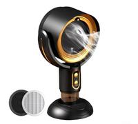 USB Rechargeable Portable Kitchen Range Hood Fan with Two-Speed Settings and Removable Filter for Efficient Smoke and Control in For Apartments (gold)