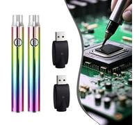 USB-Rechargeable Portable Soldering Iron Kit with 350mAh Battery & 3-Setting Adjustable for DIY Electronics Repair, Home and Outdoor Use