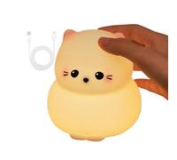 USB Rechargeable Silicone Cat Lamp, Adjustable Kitten Night Light, Cute Cat Design Lamp, LED Touch Lamp 3.94 X 4.8 X 4.33 Inches To Provide Soft And Adjustable Night Light