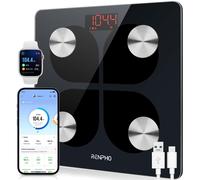 USB Rechargeable Smart Body Fat Scales, Digital Bathroom Weighing Scale
