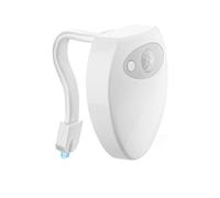 USB Rechargeable Toilet Light Motion Sensor 8 Colors Backlight for Toilet Bowl Smart Night Light for Bathroom (Color : White Size : One Size)