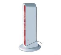 USB Rechargeable Tower Fan 7.7x31x8cm Compact Design(Blue) | Cordless convenience, USB rechargeable for battery, oscillating head, bladeless safety, quiet motor for home