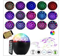 (usb rechargeable type) 16 Colors bluetooth Speaker Disco Ball Mini Music Audio Stage Light Remote Control Portable Projector Club Party