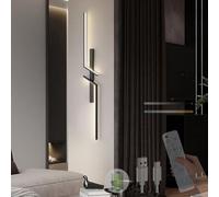 USB Rechargeable Wall Sconce LED Indoor with Remote Control Wall Lighting 2700K-6500K Dimmable Aluminium Acrylic Long Symmetry Linear Design Wall Sconce Office Bedroom