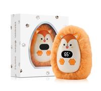 USB Rechargeable Winter Hand Warmer Stuffed Cartoon Digital Display Heater | Electric Smart Plush Toy Portable Small Reusable Long Lasting Heat for Kids Adults All Ages Friends Family Travel