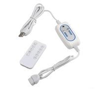 USB Remote Control Extension Cable, 2M Length With Timer Switch, 5-Speed Adjustable Cord For USB Fans And LED Lights, Wireless Timing Controller For Home And Office Use