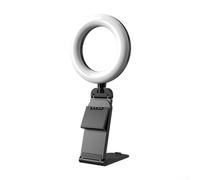 USB Ring Light with Phone Holder, Adjustable Brightness LED Selfie Light for Perfect Video Conferencing Makeup Streaming Photography Tool Desktop Lamp
