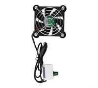 USB Router Cooling Fan 5V with Infinite Speed Adjustment Silent High Speed Fan 3000 RPM for Game Consoles and Electronics with 100cm Long Cable (8cm Fan)