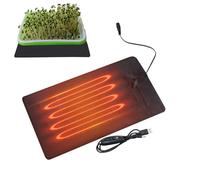 USB Seedling Heat Mat - Adjustable Temperature Control Heating Pad for Plants | Waterproof Plant Heated Propagator for Seed Germination, Hydroponic Growing, Reptile Tank, Indoor Gardening in Winter