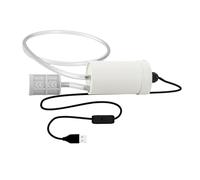 USB Self Priming Pump Portable Electric Mini Submersible Water Dispensing Tool Stainless Steel Built-in Hose Suitable for Bonsai Rockery Decora, 1M Filter