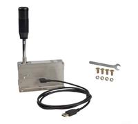 USB Sequential For Shifter For PC Sim Racing, For Logitech For G25 G27 G29 | Robust Metal Construction, 18x17x8cm Compact Size, M8 Threaded Gear Head, 56-inch Cable, Table Clamp Mount