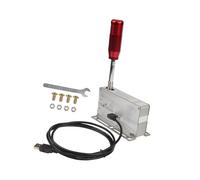 USB Sequential Gear Shifter For PC Racing Setups Fast Response Aluminum Alloy Construction Wide Compatibility Adjustable Mount Racing Shifter Kit