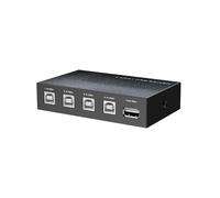 USB Sharing Hub 4 Port Metal Exchange Box For 4 Computers Or 1 PC Driver Compatible Multiple Computer USB Switcher