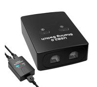 Usb Sharing switches - Kvm Usb Device switches, 2-Port Usb Sharing Switcch Hub | Space-Saving Usb Sharer, Efficient Usb Printer Sharing, Protects Devices with Easy Switching Functionality for Printer
