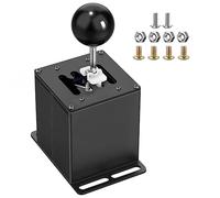 USB Simulator Shifter Compatible with Logitech G29 /G27 /G25 /G920 T300RS/GT Steering Wheel , Applicable for ATS ETS Dust WRC Sim Racing Games H Shifter with Carbon Fiber Grip - 7+R Black(PC System)