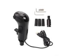 USB Simulator Shifter Knob with High Low Gear Switch for Logitech G25/G27/G29/G920/G923 and for Thrustmaster TH8A, Works with Euro Truck Simulator 2/American Truck Simulator