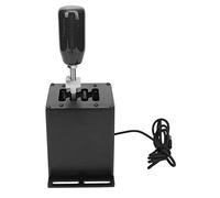 USB Simulator Shifter, PC Only System Black Racing Games H Gear Shifter with Carbon Fiber Grip for T300RS GT Steering Wheel for G29 for G25