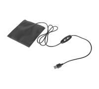 USB Small Animal Heating Pad Carbon Fibre Winter Warming Mat Black | Machine Washable Design, Power Bank Compatible, Suits Squirrels, PET Beds, under Tank Heating and Breeding Farms