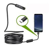 USB Snake Inspection Camera,Fantronics 2.0 MP IP67 Waterproof USB C Borescope,Type-C Scope Camera with 8 Adjustable LED Lights for (16.4ft) Samsung Galaxy S9/S8, Google pixel, Nexus 6p(Not for iPhone)