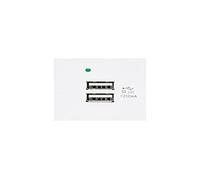 USB Socket Charger 2x USB Port Up To 2.1A Fast Charge Modular Wall Socket Flush Mount Wall Box (USB Socket 2.1A, White)