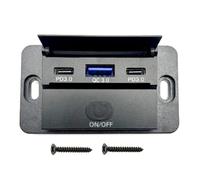 USB Socket Vehicle Charges Car Charging Station ABS for Bus Marine Motorcycle