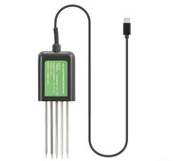 USB Soil Sensor 7 in 1 for Soil Analysis with pH, Moisture, Conductivity, Temperature and NPK Nutrients Real Time Data via USB for Android Systems