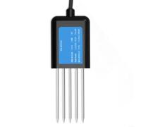 USB Soil Sensor for Agriculture - IP68 Waterproof pH NPK Moisture Temperature & Conductivity Tester - Stainless Steel Probe - Black Multi-Parameter Soil Monitoring Tool(B)