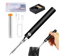 USB Soldering Iron, Soldering Pen with Triple Temperature Setting, 2 x 14 cm Wireless Precision Tool with Quick Heating for Jewellery Repairs and Installation Work