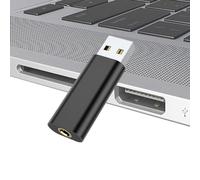USB Sound Adapter | 3.5mm USB to Optical Audio Adapter Plug and | Portable USB Audio, Portable Sound Card, Driver USB Audio Interface for Headset, Headphone, Laptop