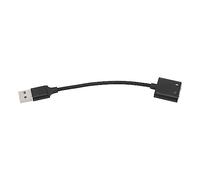 USB Sound Adapter Aluminum Alloy Black Plug and Play USB to 3.5mm Jack Sound Card for Desktop Computers Laptops