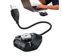 USB Sound Card | External Amplifier Type-C,3.5mm Jack for Computer Sound Card | for Headphones Microphone Speakers Volume Control Studio Streaming Podcast Guitar