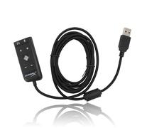 USB Sound Card to 3.5mm Jack Audio Adapter, Virtual 7.1 Surround Sound for Cloud II, Series X/S, One