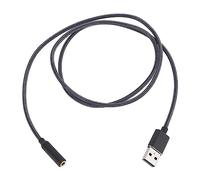 USB Sound Card USB to 3.5mm Jack Sound Adapter External Stereo Sound Card for Headphone 4 Core