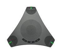 USB Speakerphone Conference Microphone Omnidirectional 360 Voice Pickup with Mute Key High Fidelity Sound Quality Intelligent Noise Reduction Plug and Play for Video Online Course Live Streaming Gamin