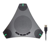 USB Speakerphone -Q95 Mini Conference Speaker for 6 People Business Conference Phone 360° Voice Pickup Microphone USB Skype Speakerphone Conference Call Speaker Plug and Play