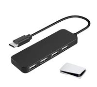 USB Splinters Various Data USB Expansion USB Multifunctional Applicable for PC, Laptop, USB Flash Drives, The USB Splitter designs 4 USB ports into one device, transforms a single