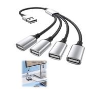 USB Splitter 1 In 4 Out 0.3M USB 2.0 Male to Four Female Adapter 5V 2A