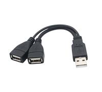USB Splitter 2 in 1 Output - Input USB Hub with Output for Data Sharing and Charging | Compact USB Adapter and for PC, Laptop and Devices,
