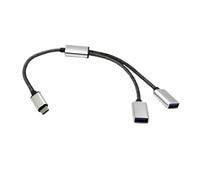 USB Splitter Cable Portable Splitter Adapter, Docking Station, Plug Play | Charger Split Adapter Data Cord Charger Cable Expander Docking Station Adapter Hub Data Charge Wire for Car PC Desktop Ca