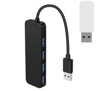 USB Splitter for Laptop | Bring More No Driver or Software, USB Port Expander is Useful to Use, Convenient and Efficient Transmission Speed Up to 480Mbp