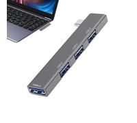 USB Splitter for Laptop - USB 3.0 Hub, 4 Port USB Splitter Adapter | USB Splitter Adapter USB to Fast Transmission Portable, Multiport Expander USB Adapter for Laptop Desktop, Fl Unit