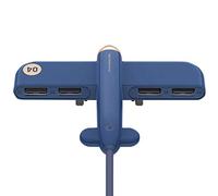 USB Splitter One for Four Docking Hub, USB 2.0 Expander 4-Port Data Hub Multi-Function Extender (Color : Blue)