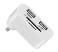 USB Splitter Rotatable, 4-In-1 Rotatable USB Hub, Multipurpose Rotatable 480Mbps USB Hub, 180 Degree Rotatable USB Splitter 4 Port, USB Hub for Laptop, Desktop PC, Notebook, Car