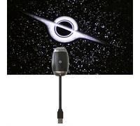 USB Star Projector Light for Car and Bedroom, HD Galaxy Night Sky Projection Lamp with Romantic Atmosphere, LED USB Powered (White3)