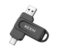 USB Stick 64GB USB C Memory Stick 100MB/s Swivel Dual USB 3.0 Flash Drive USB A